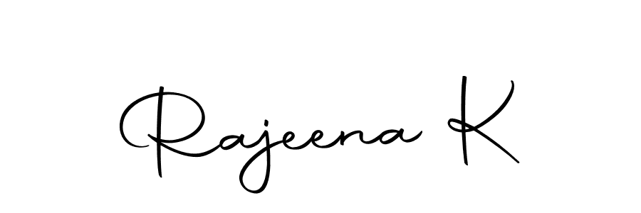 Make a beautiful signature design for name Rajeena K. Use this online signature maker to create a handwritten signature for free. Rajeena K signature style 10 images and pictures png