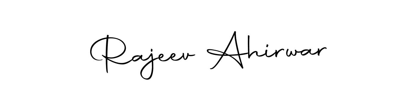 Design your own signature with our free online signature maker. With this signature software, you can create a handwritten (Autography-DOLnW) signature for name Rajeev Ahirwar. Rajeev Ahirwar signature style 10 images and pictures png