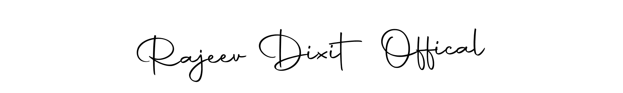 How to make Rajeev Dixit Offical name signature. Use Autography-DOLnW style for creating short signs online. This is the latest handwritten sign. Rajeev Dixit Offical signature style 10 images and pictures png