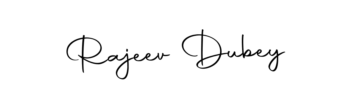 How to make Rajeev Dubey name signature. Use Autography-DOLnW style for creating short signs online. This is the latest handwritten sign. Rajeev Dubey signature style 10 images and pictures png