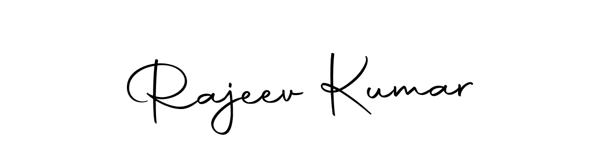 How to make Rajeev Kumar name signature. Use Autography-DOLnW style for creating short signs online. This is the latest handwritten sign. Rajeev Kumar signature style 10 images and pictures png