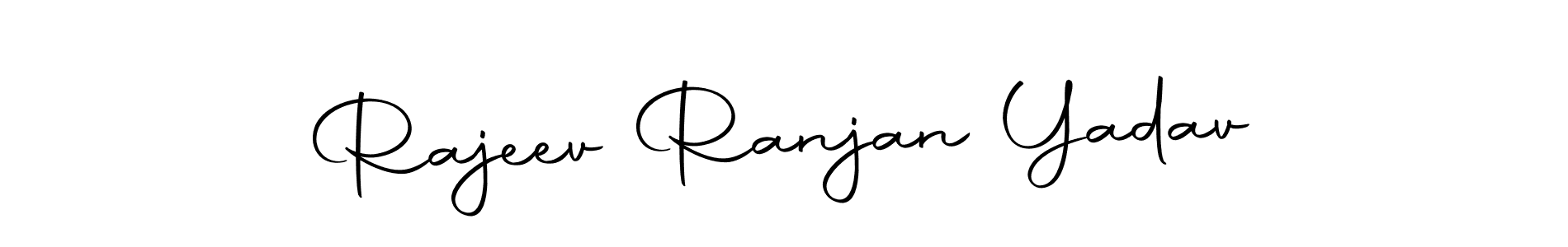 How to make Rajeev Ranjan Yadav name signature. Use Autography-DOLnW style for creating short signs online. This is the latest handwritten sign. Rajeev Ranjan Yadav signature style 10 images and pictures png