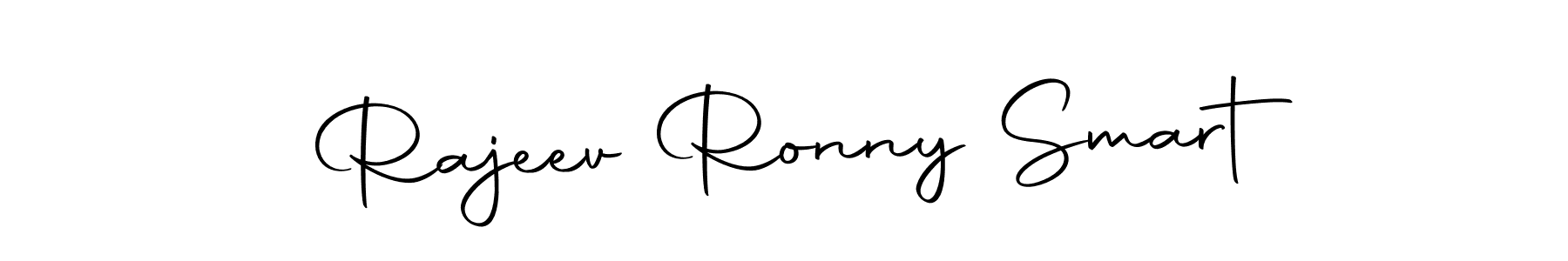 Use a signature maker to create a handwritten signature online. With this signature software, you can design (Autography-DOLnW) your own signature for name Rajeev Ronny Smart. Rajeev Ronny Smart signature style 10 images and pictures png