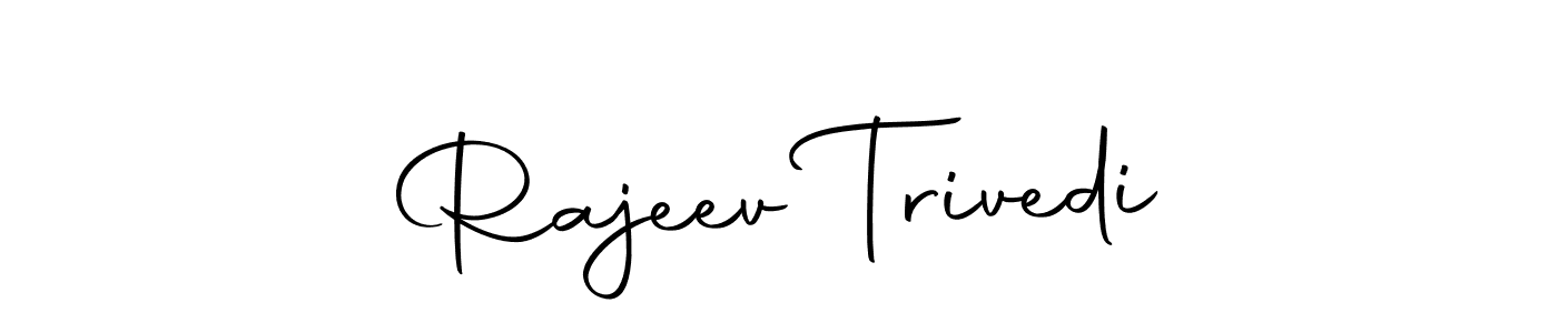 Create a beautiful signature design for name Rajeev Trivedi. With this signature (Autography-DOLnW) fonts, you can make a handwritten signature for free. Rajeev Trivedi signature style 10 images and pictures png