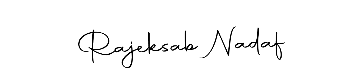 Make a beautiful signature design for name Rajeksab Nadaf. Use this online signature maker to create a handwritten signature for free. Rajeksab Nadaf signature style 10 images and pictures png
