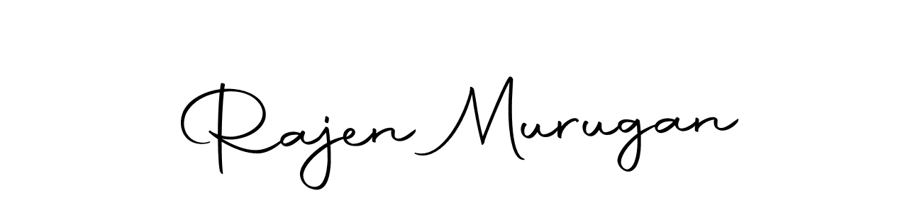Create a beautiful signature design for name Rajen Murugan. With this signature (Autography-DOLnW) fonts, you can make a handwritten signature for free. Rajen Murugan signature style 10 images and pictures png