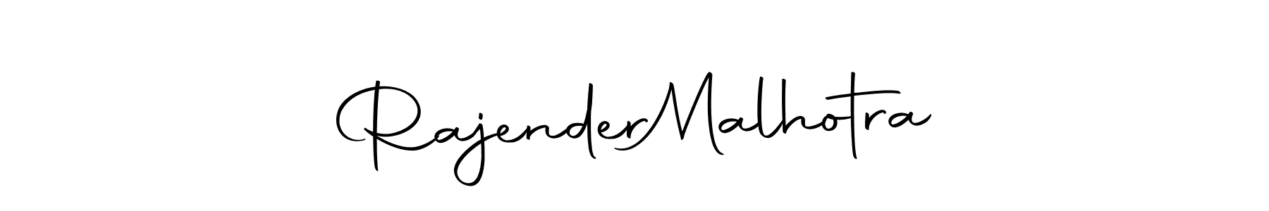 Create a beautiful signature design for name Rajender  Malhotra. With this signature (Autography-DOLnW) fonts, you can make a handwritten signature for free. Rajender  Malhotra signature style 10 images and pictures png