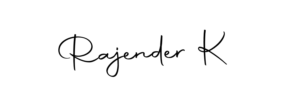 if you are searching for the best signature style for your name Rajender K. so please give up your signature search. here we have designed multiple signature styles  using Autography-DOLnW. Rajender K signature style 10 images and pictures png