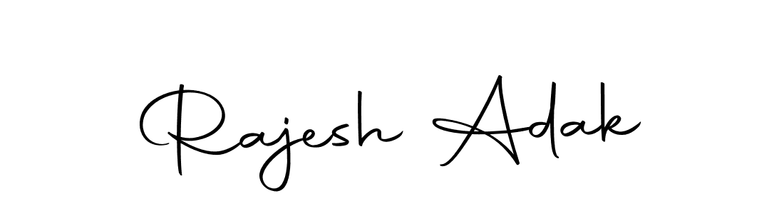 The best way (Autography-DOLnW) to make a short signature is to pick only two or three words in your name. The name Rajesh Adak include a total of six letters. For converting this name. Rajesh Adak signature style 10 images and pictures png