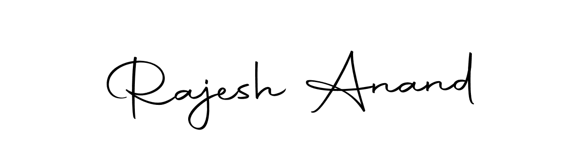 Create a beautiful signature design for name Rajesh Anand. With this signature (Autography-DOLnW) fonts, you can make a handwritten signature for free. Rajesh Anand signature style 10 images and pictures png