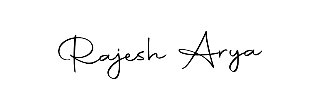 Create a beautiful signature design for name Rajesh Arya. With this signature (Autography-DOLnW) fonts, you can make a handwritten signature for free. Rajesh Arya signature style 10 images and pictures png