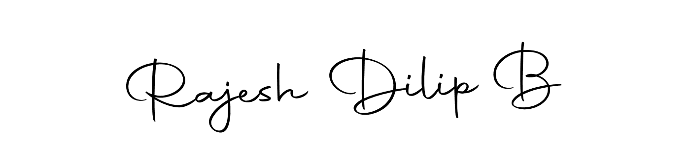 Also we have Rajesh Dilip B name is the best signature style. Create professional handwritten signature collection using Autography-DOLnW autograph style. Rajesh Dilip B signature style 10 images and pictures png