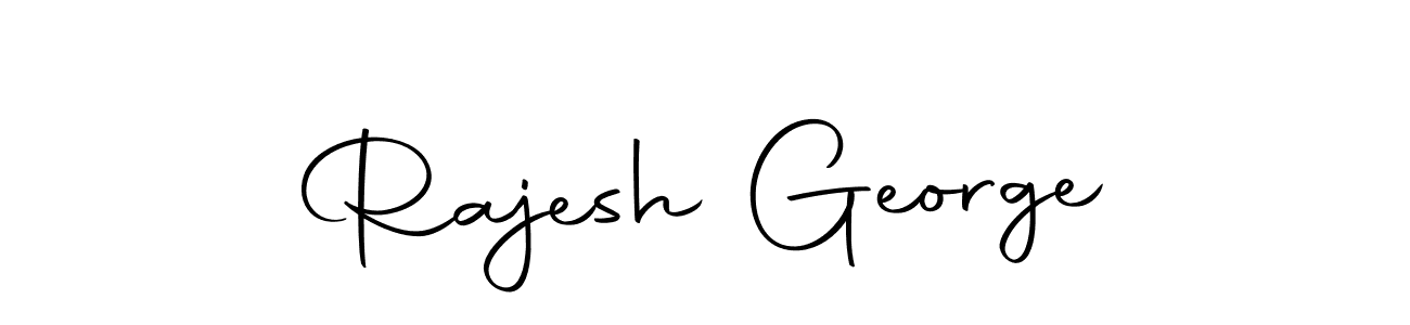 Make a beautiful signature design for name Rajesh George. With this signature (Autography-DOLnW) style, you can create a handwritten signature for free. Rajesh George signature style 10 images and pictures png