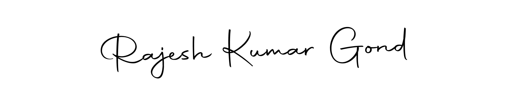 Also we have Rajesh Kumar Gond name is the best signature style. Create professional handwritten signature collection using Autography-DOLnW autograph style. Rajesh Kumar Gond signature style 10 images and pictures png