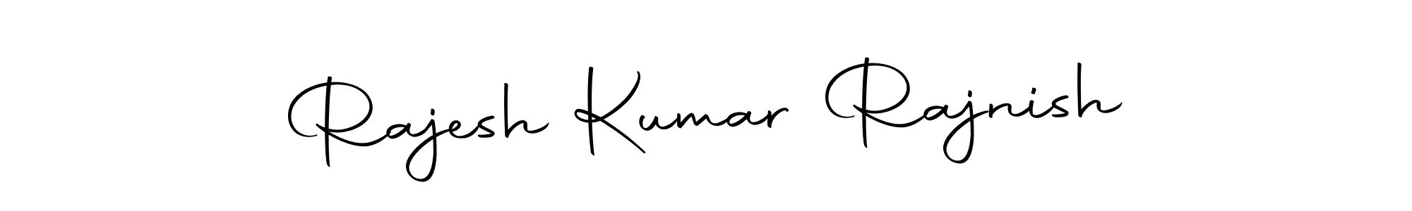 Autography-DOLnW is a professional signature style that is perfect for those who want to add a touch of class to their signature. It is also a great choice for those who want to make their signature more unique. Get Rajesh Kumar Rajnish name to fancy signature for free. Rajesh Kumar Rajnish signature style 10 images and pictures png