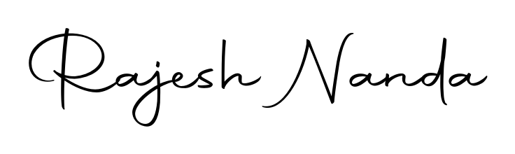 A classic penmanship look for Rajesh Nanda. The Autography-DOLnW font brings timeless elegance and confidence to every signed document. Rajesh Nanda signature style 10 images and pictures png