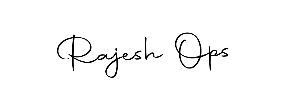 Create a beautiful signature design for name Rajesh Ops. With this signature (Autography-DOLnW) fonts, you can make a handwritten signature for free. Rajesh Ops signature style 10 images and pictures png