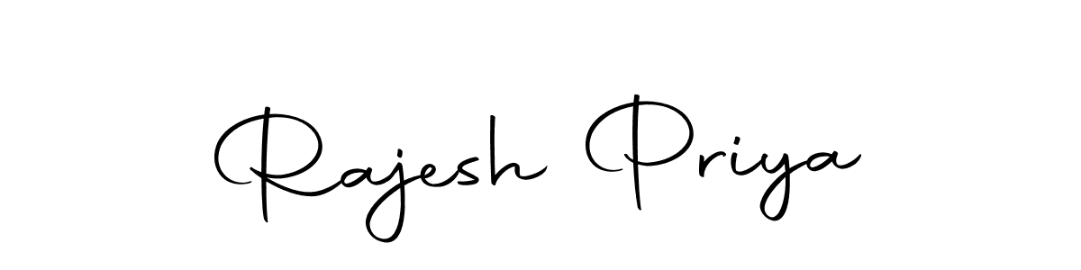 Also we have Rajesh Priya name is the best signature style. Create professional handwritten signature collection using Autography-DOLnW autograph style. Rajesh Priya signature style 10 images and pictures png