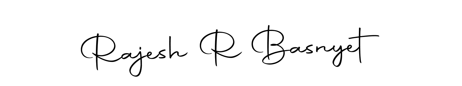 The best way (Autography-DOLnW) to make a short signature is to pick only two or three words in your name. The name Rajesh R Basnyet include a total of six letters. For converting this name. Rajesh R Basnyet signature style 10 images and pictures png