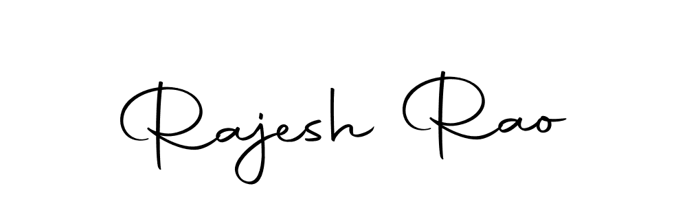 How to make Rajesh Rao name signature. Use Autography-DOLnW style for creating short signs online. This is the latest handwritten sign. Rajesh Rao signature style 10 images and pictures png