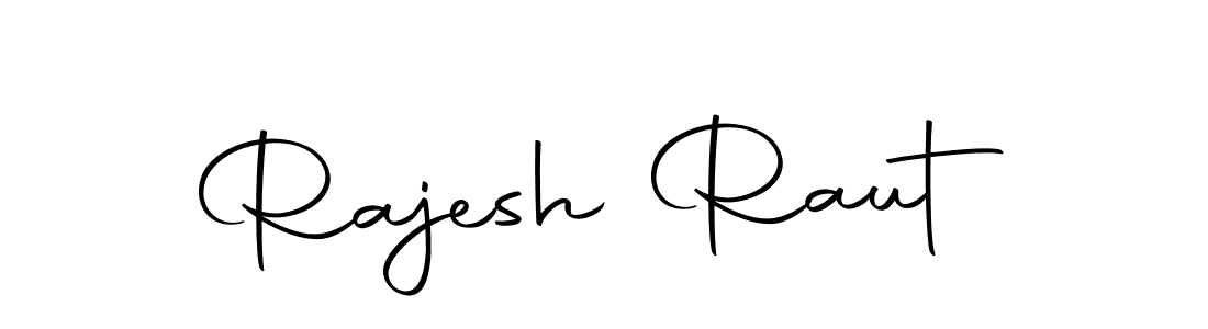 How to make Rajesh Raut name signature. Use Autography-DOLnW style for creating short signs online. This is the latest handwritten sign. Rajesh Raut signature style 10 images and pictures png
