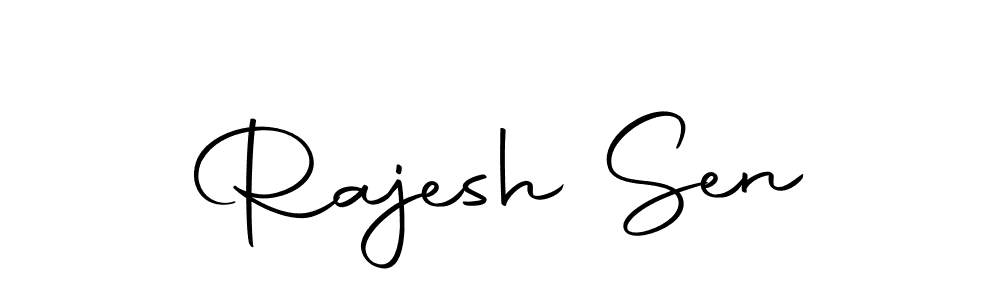 Autography-DOLnW is a professional signature style that is perfect for those who want to add a touch of class to their signature. It is also a great choice for those who want to make their signature more unique. Get Rajesh Sen name to fancy signature for free. Rajesh Sen signature style 10 images and pictures png