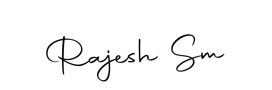 Create a beautiful signature design for name Rajesh Sm. With this signature (Autography-DOLnW) fonts, you can make a handwritten signature for free. Rajesh Sm signature style 10 images and pictures png