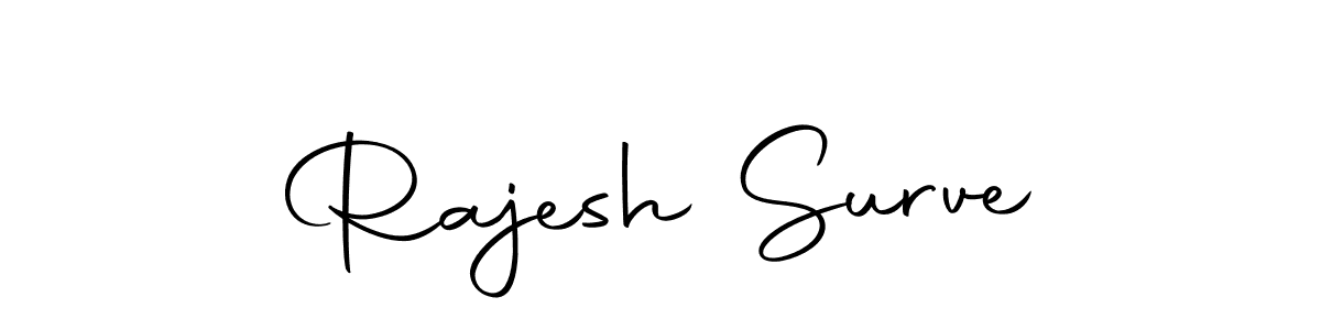 Design your own signature with our free online signature maker. With this signature software, you can create a handwritten (Autography-DOLnW) signature for name Rajesh Surve. Rajesh Surve signature style 10 images and pictures png