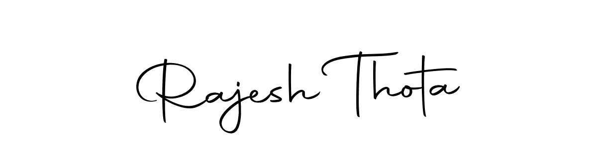 You should practise on your own different ways (Autography-DOLnW) to write your name (Rajesh Thota) in signature. don't let someone else do it for you. Rajesh Thota signature style 10 images and pictures png