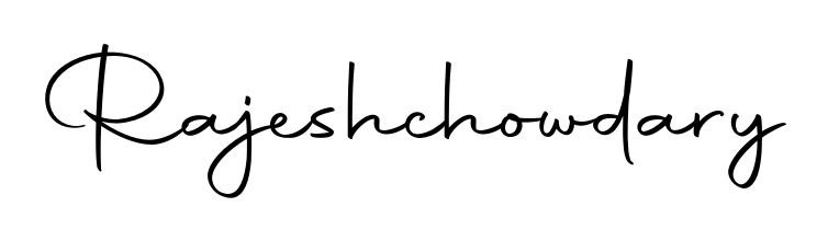 The Autography-DOLnW font gives name Rajeshchowdary a signature that looks effortless yet distinguished. Download high-res PNG instantly. Rajeshchowdary signature style 10 images and pictures png