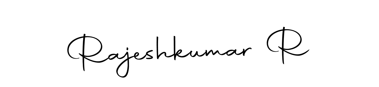 How to make Rajeshkumar R name signature. Use Autography-DOLnW style for creating short signs online. This is the latest handwritten sign. Rajeshkumar R signature style 10 images and pictures png