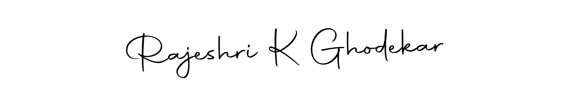 Use a signature maker to create a handwritten signature online. With this signature software, you can design (Autography-DOLnW) your own signature for name Rajeshri K Ghodekar. Rajeshri K Ghodekar signature style 10 images and pictures png