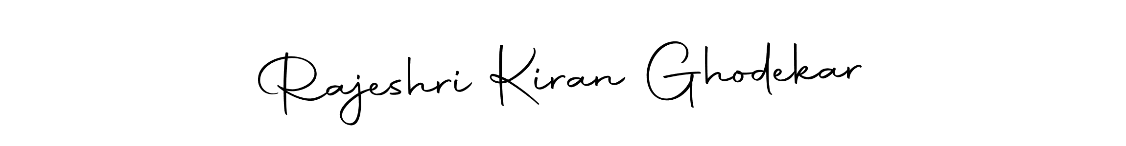 Also we have Rajeshri Kiran Ghodekar name is the best signature style. Create professional handwritten signature collection using Autography-DOLnW autograph style. Rajeshri Kiran Ghodekar signature style 10 images and pictures png