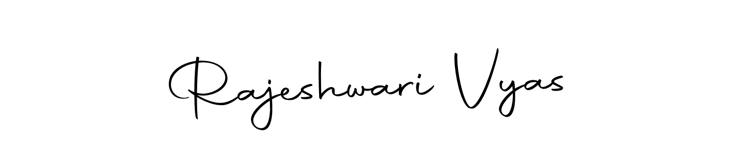 Create a beautiful signature design for name Rajeshwari Vyas. With this signature (Autography-DOLnW) fonts, you can make a handwritten signature for free. Rajeshwari Vyas signature style 10 images and pictures png