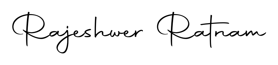 Rajeshwer Ratnam stylish signature style. Best Handwritten Sign (Autography-DOLnW) for my name. Handwritten Signature Collection Ideas for my name Rajeshwer Ratnam. Rajeshwer Ratnam signature style 10 images and pictures png