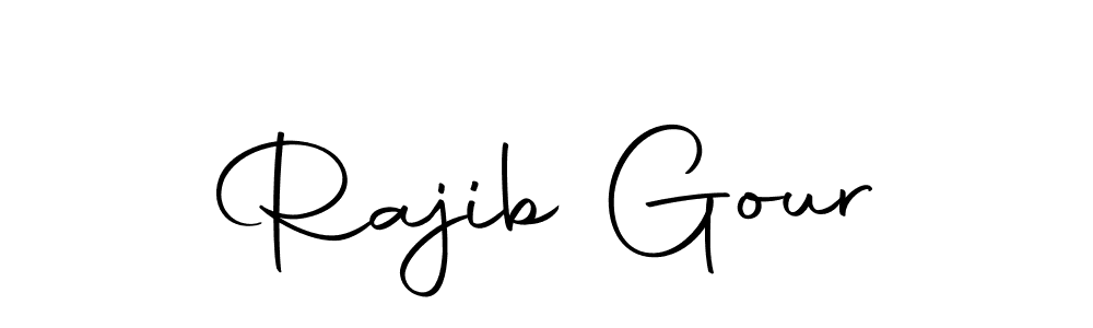How to make Rajib Gour name signature. Use Autography-DOLnW style for creating short signs online. This is the latest handwritten sign. Rajib Gour signature style 10 images and pictures png