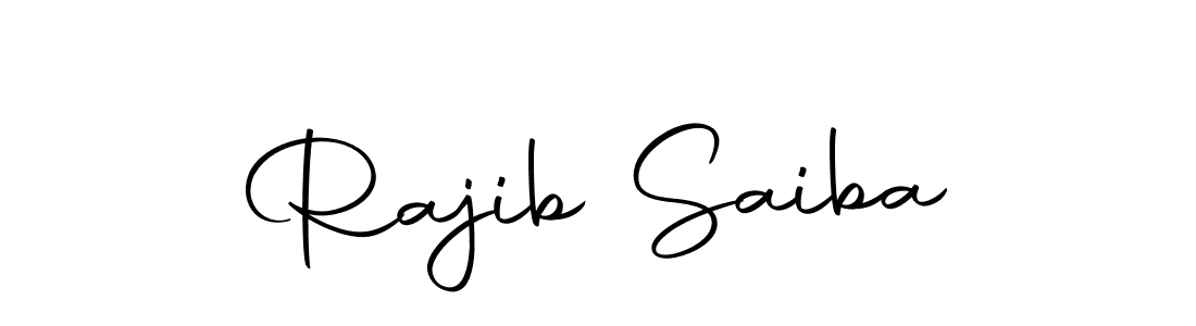 How to make Rajib Saiba name signature. Use Autography-DOLnW style for creating short signs online. This is the latest handwritten sign. Rajib Saiba signature style 10 images and pictures png