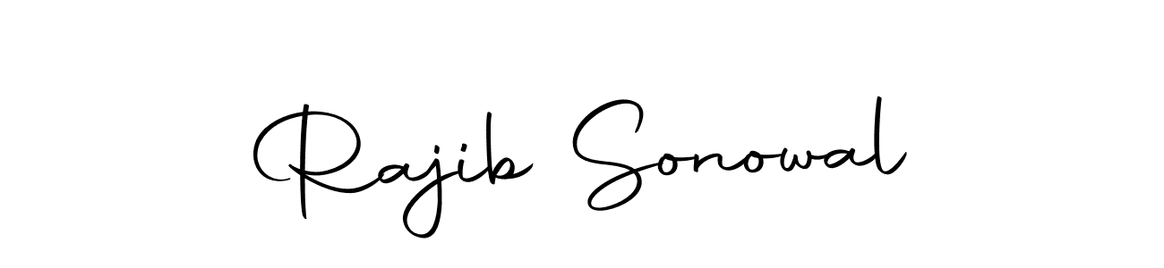 Create a beautiful signature design for name Rajib Sonowal. With this signature (Autography-DOLnW) fonts, you can make a handwritten signature for free. Rajib Sonowal signature style 10 images and pictures png