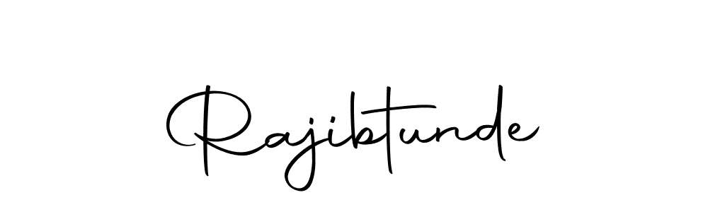 Design your own signature with our free online signature maker. With this signature software, you can create a handwritten (Autography-DOLnW) signature for name Rajibtunde. Rajibtunde signature style 10 images and pictures png