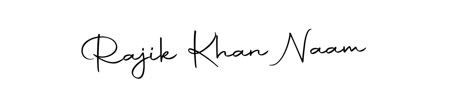 Make a beautiful signature design for name Rajik Khan Naam. With this signature (Autography-DOLnW) style, you can create a handwritten signature for free. Rajik Khan Naam signature style 10 images and pictures png