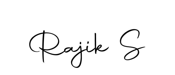 Similarly Autography-DOLnW is the best handwritten signature design. Signature creator online .You can use it as an online autograph creator for name Rajik S. Rajik S signature style 10 images and pictures png