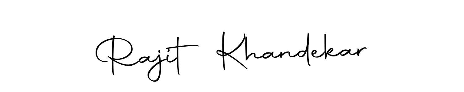 Design your own signature with our free online signature maker. With this signature software, you can create a handwritten (Autography-DOLnW) signature for name Rajit Khandekar. Rajit Khandekar signature style 10 images and pictures png