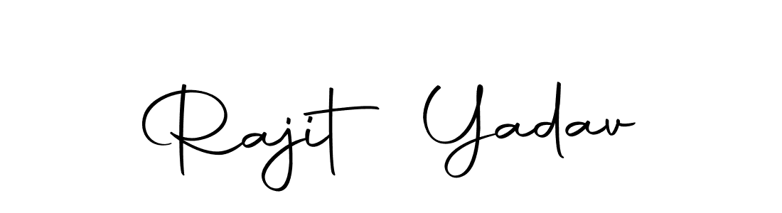 Rajit Yadav stylish signature style. Best Handwritten Sign (Autography-DOLnW) for my name. Handwritten Signature Collection Ideas for my name Rajit Yadav. Rajit Yadav signature style 10 images and pictures png