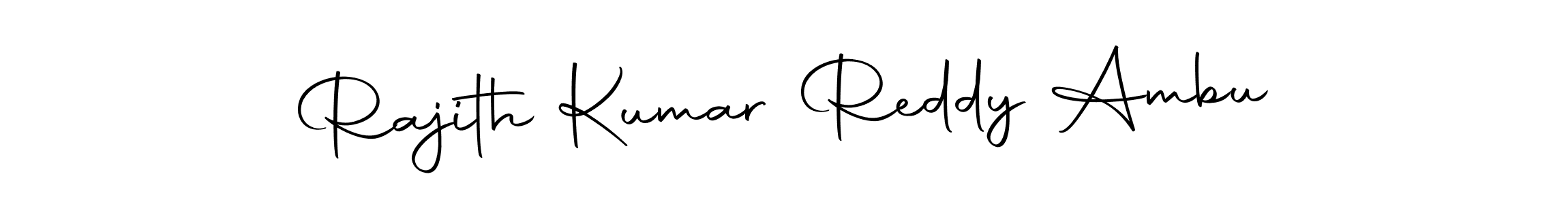 Make a short Rajith Kumar Reddy Ambu signature style. Manage your documents anywhere anytime using Autography-DOLnW. Create and add eSignatures, submit forms, share and send files easily. Rajith Kumar Reddy Ambu signature style 10 images and pictures png