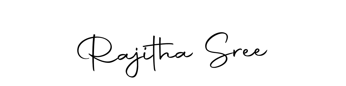 Create a beautiful signature design for name Rajitha Sree. With this signature (Autography-DOLnW) fonts, you can make a handwritten signature for free. Rajitha Sree signature style 10 images and pictures png