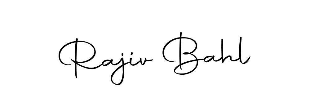 Use a signature maker to create a handwritten signature online. With this signature software, you can design (Autography-DOLnW) your own signature for name Rajiv Bahl. Rajiv Bahl signature style 10 images and pictures png