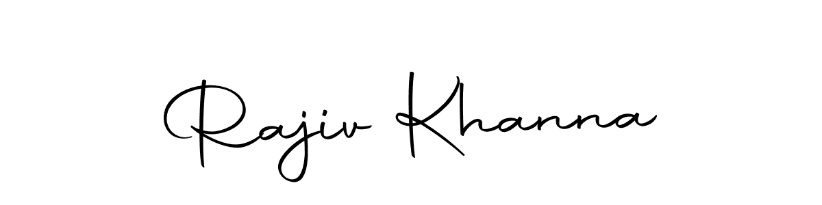 Create a beautiful signature design for name Rajiv Khanna. With this signature (Autography-DOLnW) fonts, you can make a handwritten signature for free. Rajiv Khanna signature style 10 images and pictures png