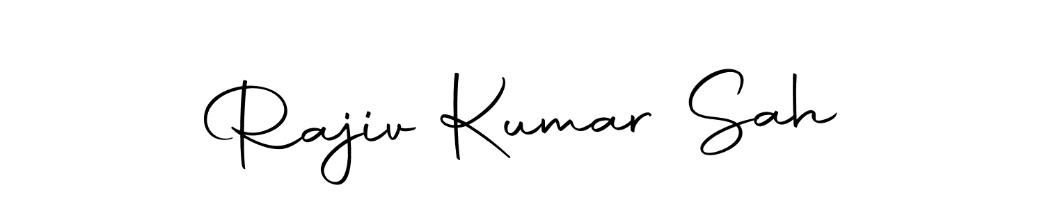 You should practise on your own different ways (Autography-DOLnW) to write your name (Rajiv Kumar Sah) in signature. don't let someone else do it for you. Rajiv Kumar Sah signature style 10 images and pictures png