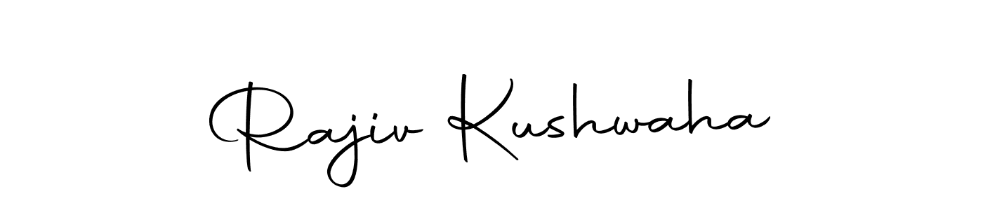 How to make Rajiv Kushwaha name signature. Use Autography-DOLnW style for creating short signs online. This is the latest handwritten sign. Rajiv Kushwaha signature style 10 images and pictures png