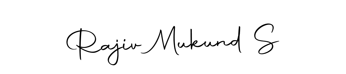 This is the best signature style for the Rajiv Mukund S name. Also you like these signature font (Autography-DOLnW). Mix name signature. Rajiv Mukund S signature style 10 images and pictures png